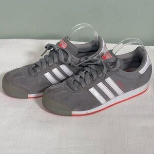 Adidas Samoa Walking/Running Sneakers Shoes-Suede/Leather-Gray-Women Size 10